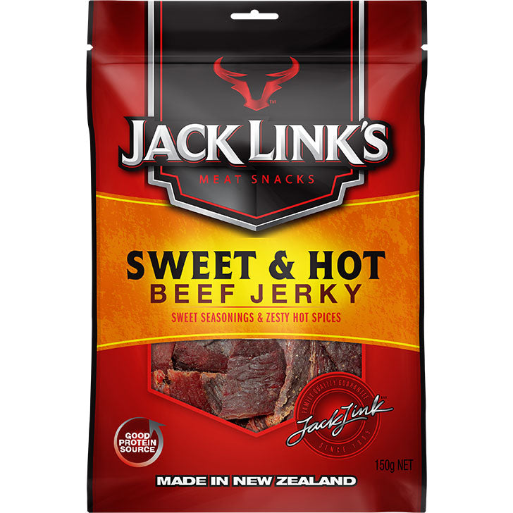 Jack Link's Beef Jerky Sweet & Hot 150g - Pack of 12