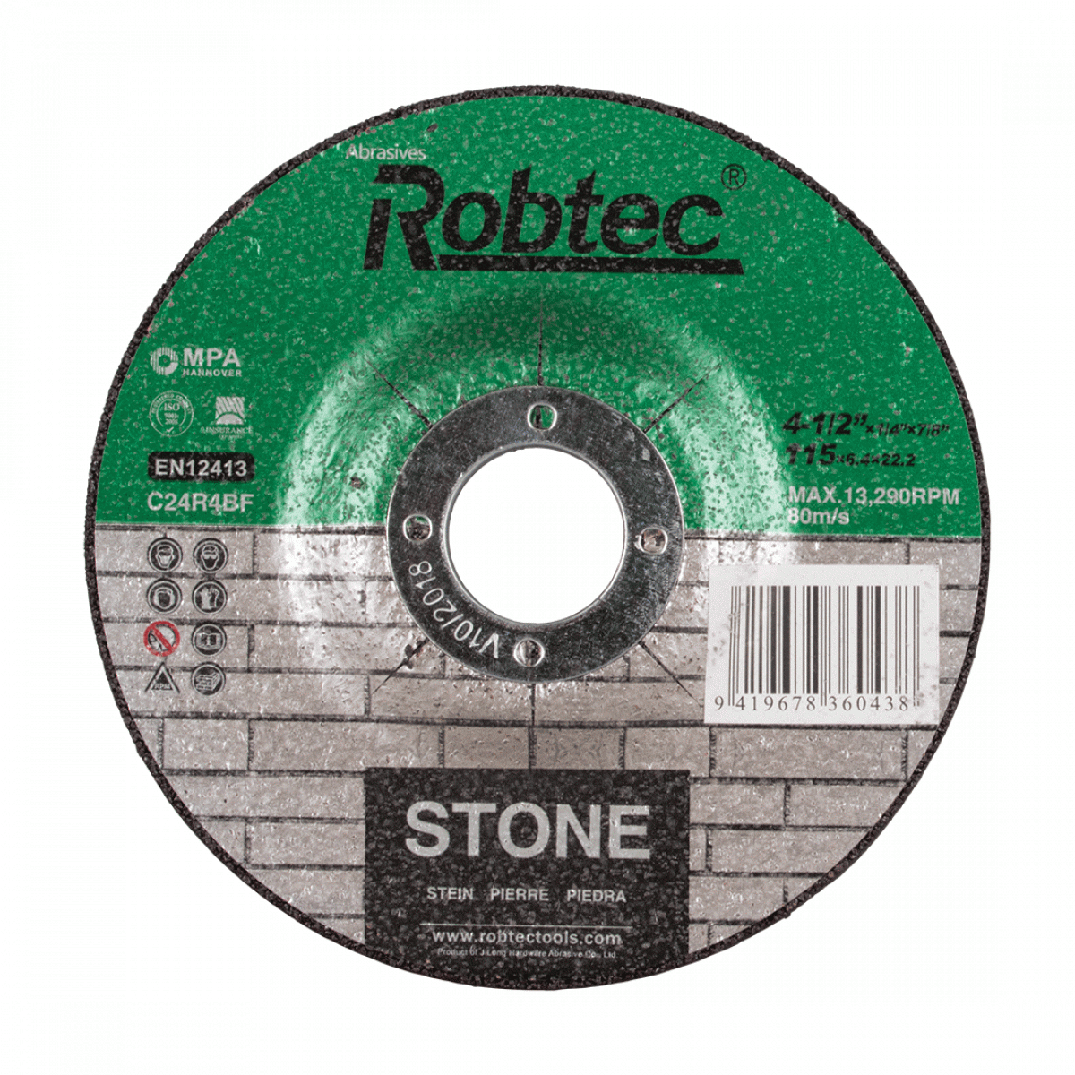 ROBOTEC Masonry Cut off Wheel 115 x 3 x 22mm (DC115C22)