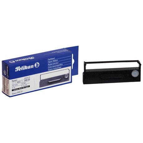 Pelikan Epson ERC-27 Black Ribbon for crisp, clear prints, compatible with Epson impact printers, ideal for office use.