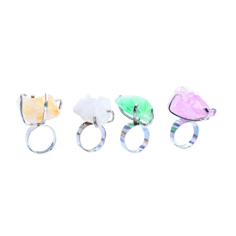 Gemstone Rough Gem Filigree Ring (Box of 48 Asstd)