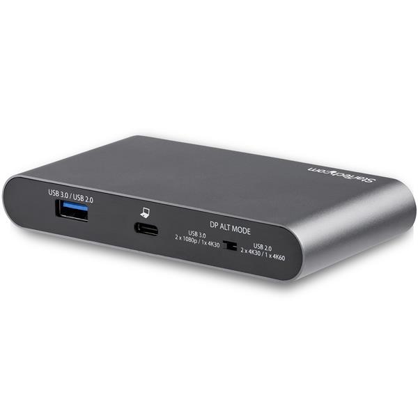 Dual DisplayPort USB-C Docking Station for Windows Laptops - 4K Dual Monitor Support & Charging