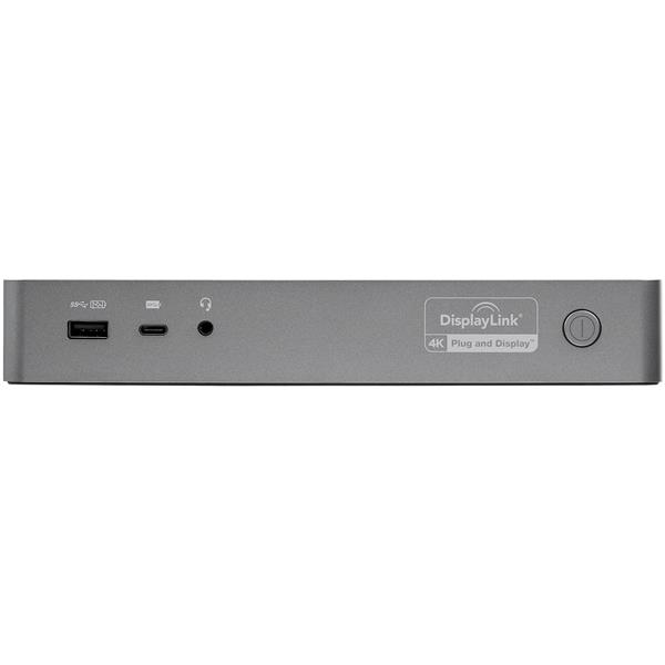 Dual 4K 60Hz USB-C & USB-A Hybrid Docking Station with 60W Power Delivery and HDMI/DP