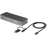 Dual 4K 60Hz USB-C & USB-A Hybrid Docking Station with 60W Power Delivery and HDMI/DP