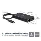 USB-C Multiport Adapter with 4K HDMI, Power Delivery, Gigabit Ethernet & USB 3.0 Ports