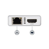 USB-C Multiport Adapter with 4K HDMI, Ethernet, USB 3.0, and Power Delivery - Silver/White