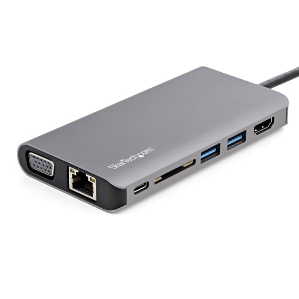 USB C Multiport Adapter - 4K HDMI / VGA Mini Dock - 3x USB, SD