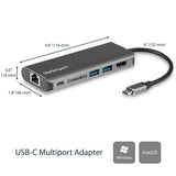 USB-C Multiport Adapter with 4K HDMI, SD Card Reader, Gigabit Ethernet & USB 3.0