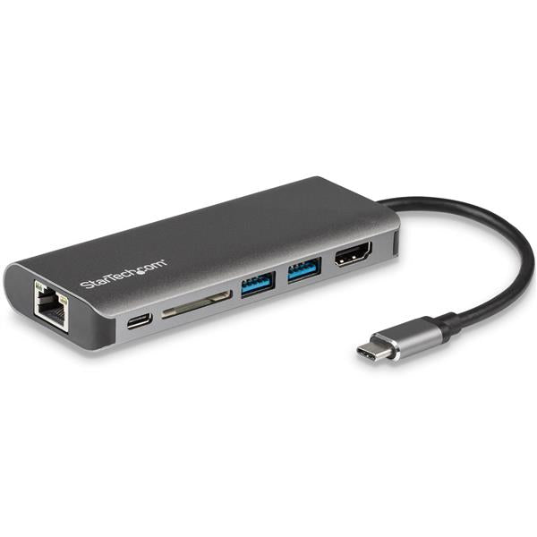 USB-C Multiport Adapter with 4K HDMI, SD Card Reader, Gigabit Ethernet & USB 3.0