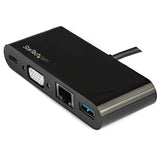 USB-C VGA Multiport Adapter with Power Delivery (60W), USB 3.0 & Gigabit Ethernet - Ideal for Laptops, Tablets, Enjoy Fast Connections