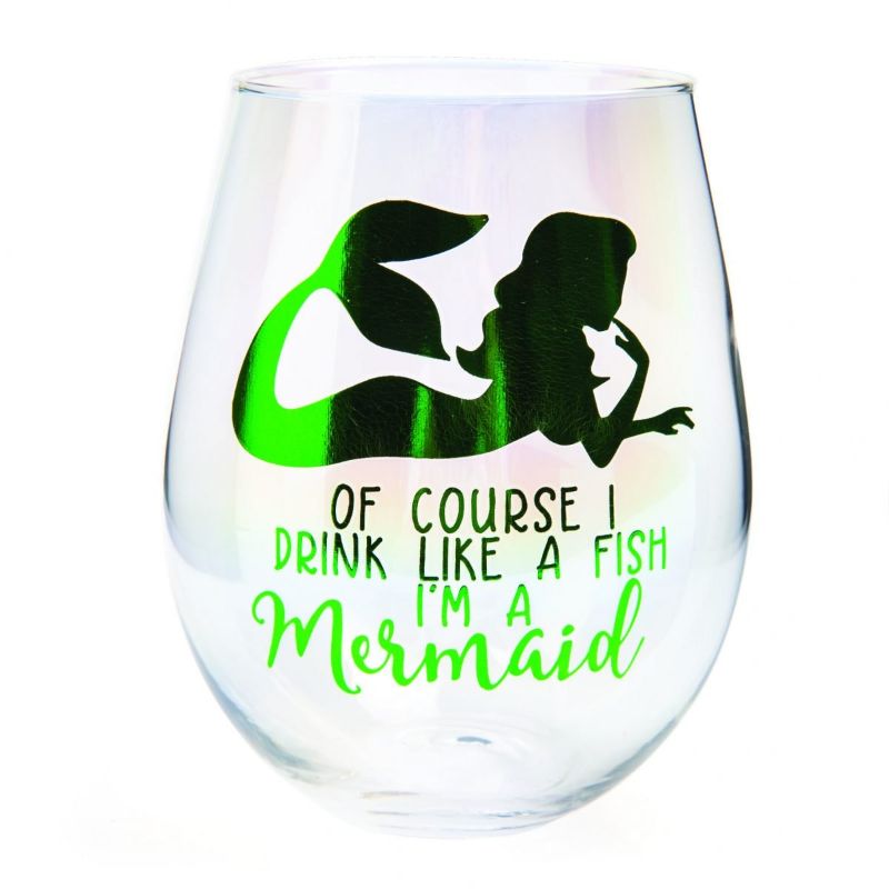 Stemless Wine Glass - Drink like a Mermaid Tallulah Aurora