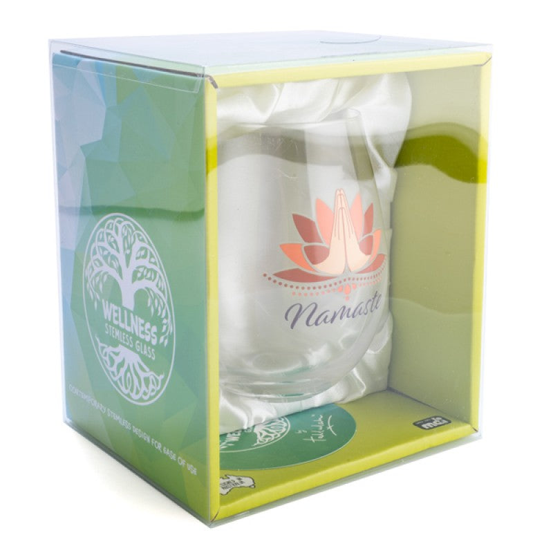 Namaste Tallulah Wellness Stemless Glass