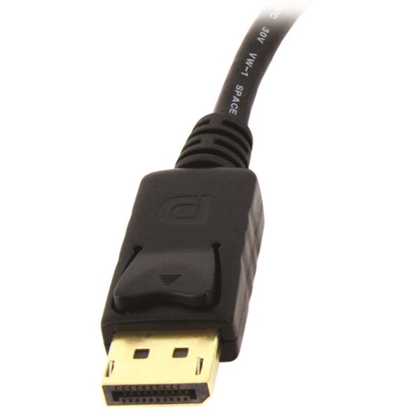 DisplayPort to DVI Adapter Converter - 4-Inch Portable Video Dongle for Monitors & Dual Displays