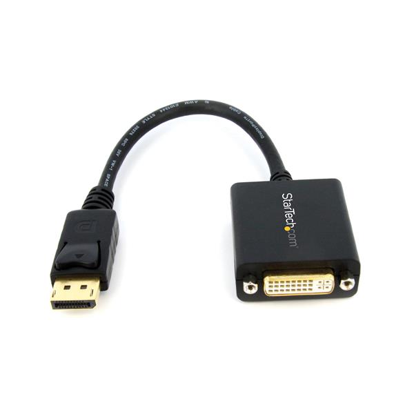 DisplayPort to DVI Adapter Converter - 4-Inch Portable Video Dongle for Monitors & Dual Displays