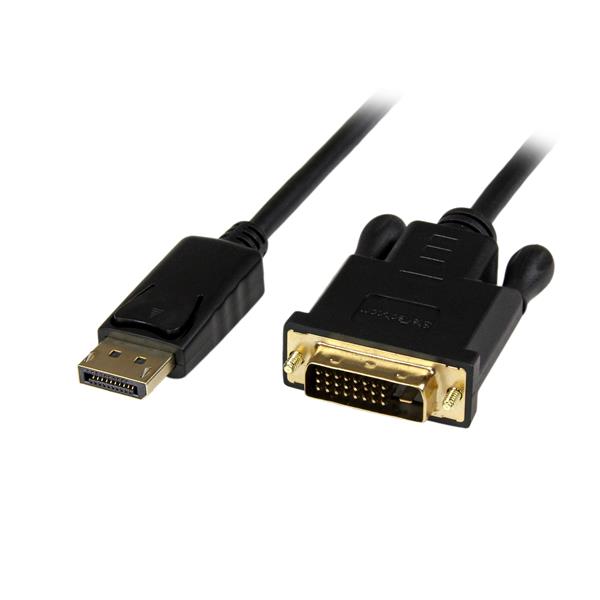 6ft Active DisplayPort to DVI Converter Cable - Connect DP Devices to DVI Monitors/Projectors