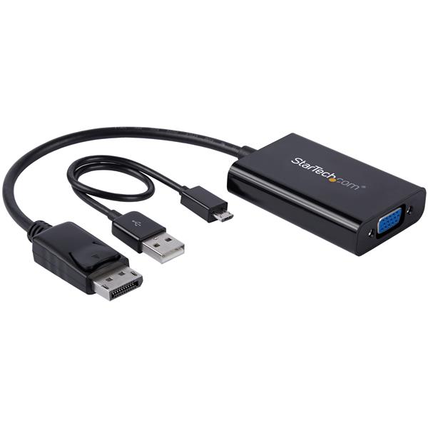 High-Quality DisplayPort to VGA Adapter with Audio for Seamless Multimedia Connectivity