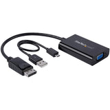 High-Quality DisplayPort to VGA Adapter with Audio for Seamless Multimedia Connectivity