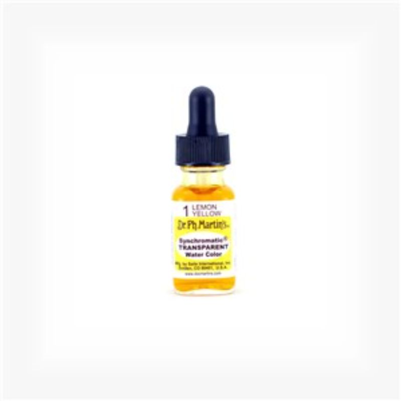 Dr. Ph. Martin's Synchromatic Transparent Water Colour - 0.5oz LEMON YELLOW