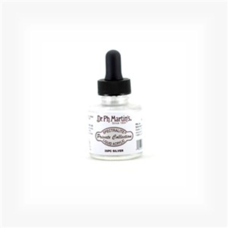 Dr. Ph. Martin's Spectralite Liquid Acrylics - 1oz SILVER