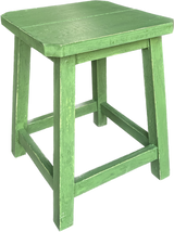 Stool - Florence Square Green (36 x 36 x 46cm)