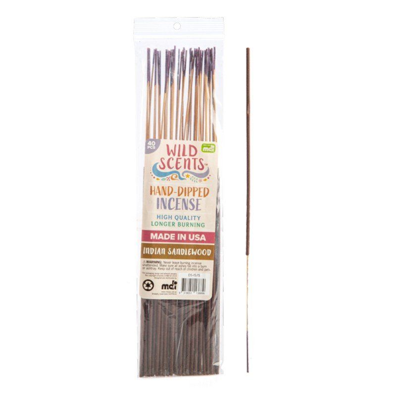 Incense Sticks - Wild Scents Ind Sandalwood (40PCS)