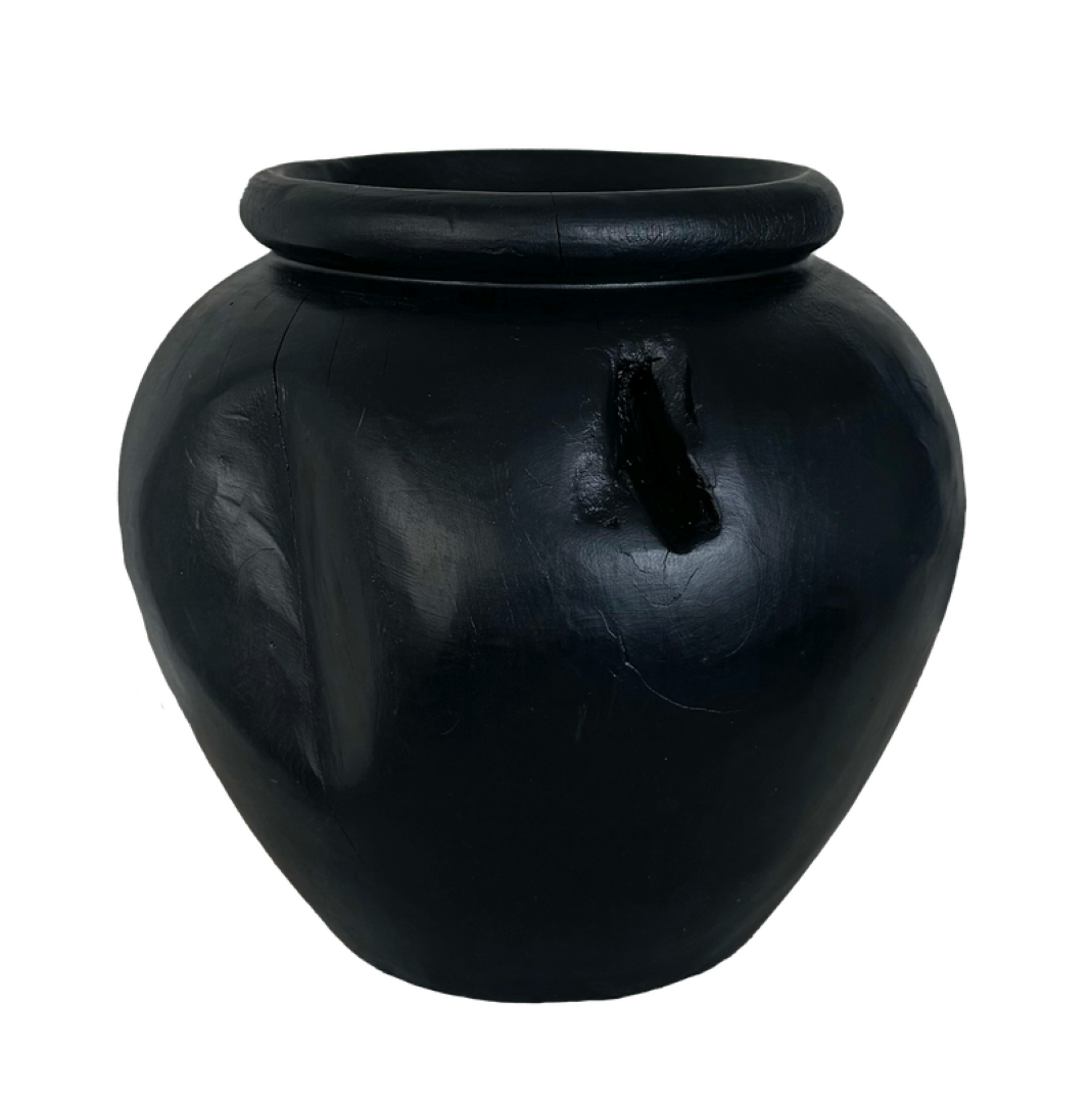 Pot - Organic Teak Yakisugi (27 x 25cm)