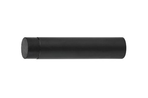 Wall Mounted Cylindrical Door Stop - Black Powder Coated