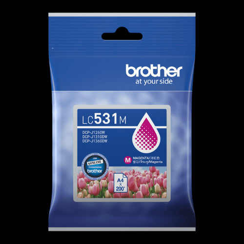 Brother LC531M Genuine Magenta Ink