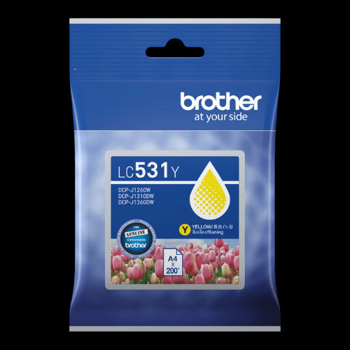 Brother LC531Y Genuine Yellow Ink