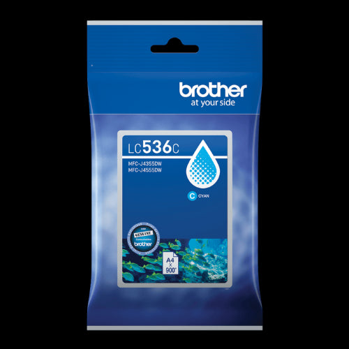 Brother LC536C Genuine Cyan Ink