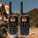 ECOXGEAR ECOXTALK EXG210S-2PK Rugged 2.0 Watt UHF Radios, Pack of 2, Black