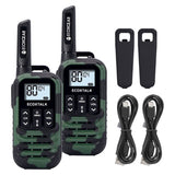 Ecoxgear Ecoxtalk 500mw Compact Handheld UHF Radio 3km Green Camo, 2’s Pack