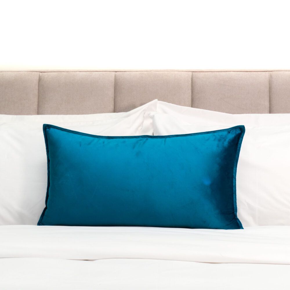 DreamGreen Verve Velvet Cushion Cover Teal - Breakfast