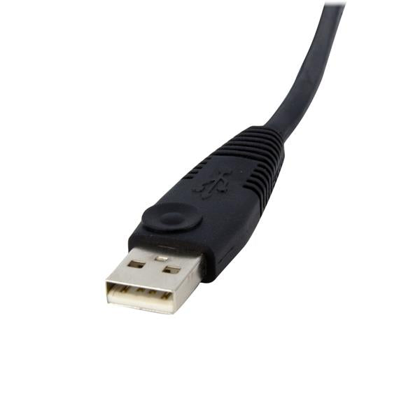 High-Quality 4-in-1 KVM Cable for DVI, USB, Audio & Microphone - 1.8m (6ft) - Compatible with Popular Brands