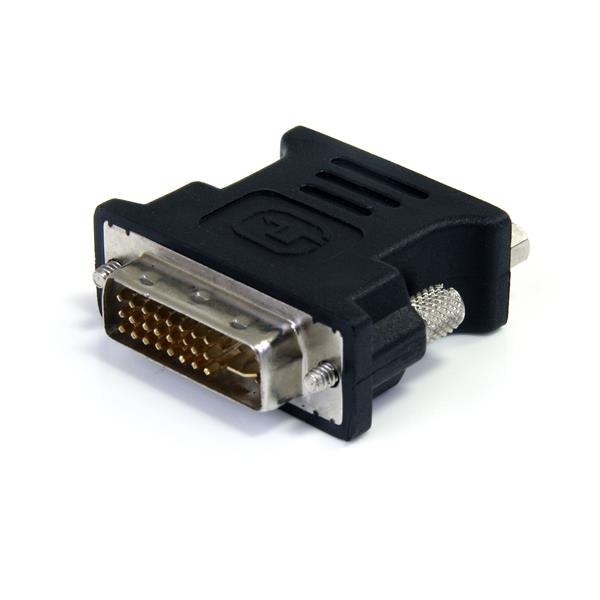 DVI to VGA adapter converts DVI-I Male to VGA Female, enabling seamless connection between digital and legacy displays.