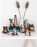 Desk Buddy - Brown Fox Leather Look - 13cm