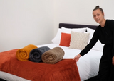 DreamTicket Coral Fleece Blanket - Garnet