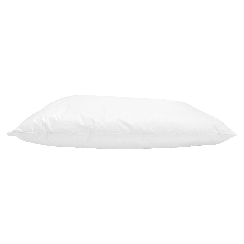 White waterproof hospital pillow by Drylife, designed for comfort, hygiene, and durability in medical settings.