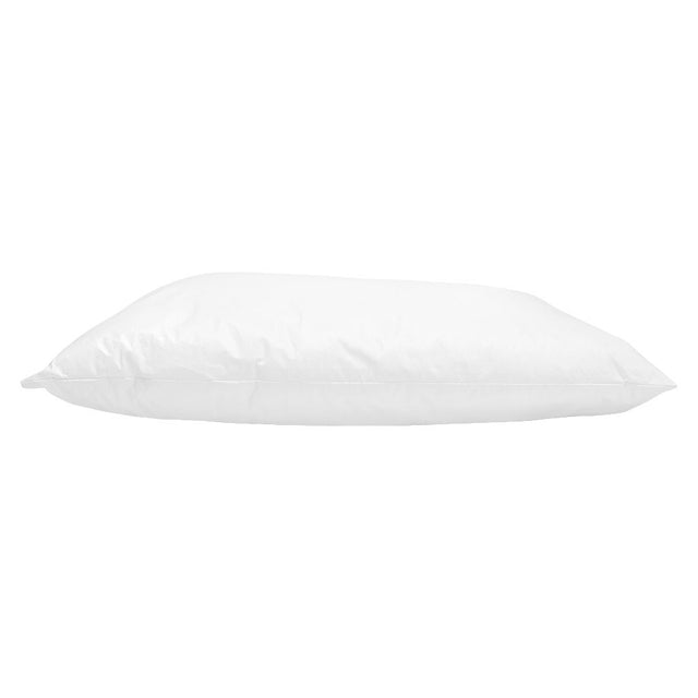 White waterproof hospital pillow by Drylife, designed for comfort, hygiene, and durability in medical settings.