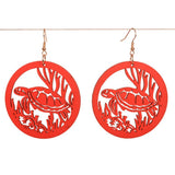 Red Turtle Earrings - Smartfox