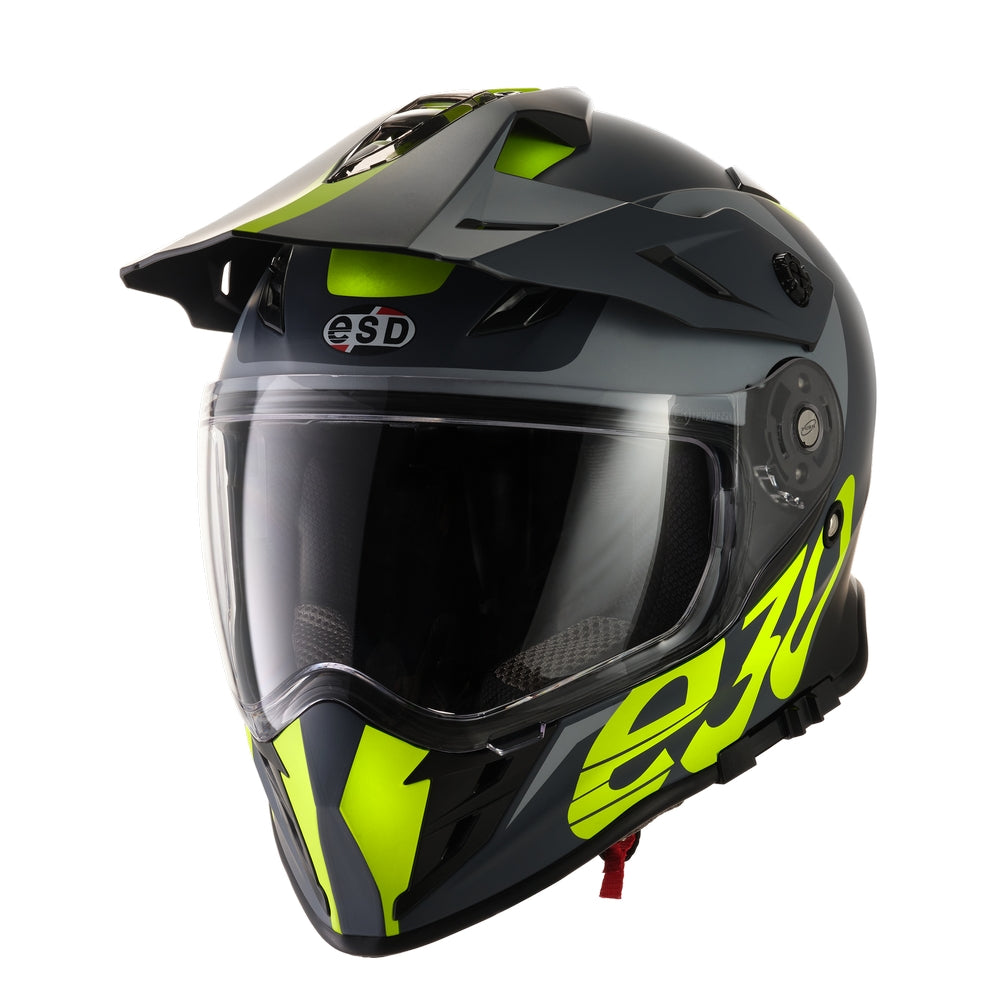 Adventure Motorcycle Helmet Eldorado E30 Medium Fluro Graphic