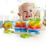 Hape - Double Rainbow Stacker Tower
