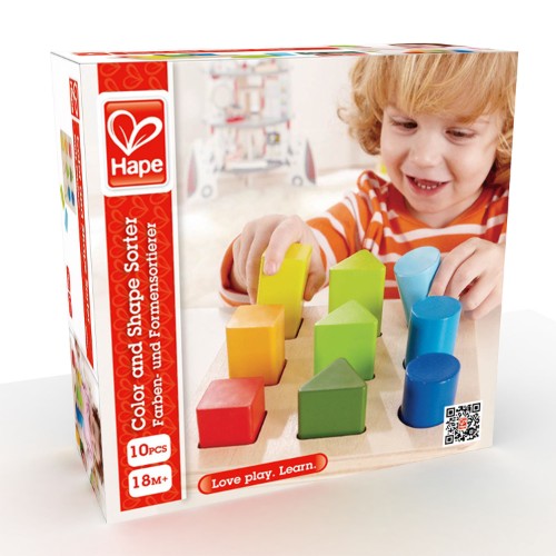 Hape - Colour And Shape Sorter Blocks