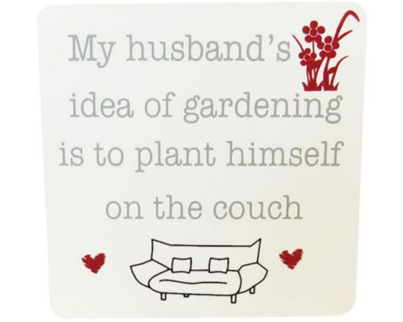 Family Magnet Husband Garden