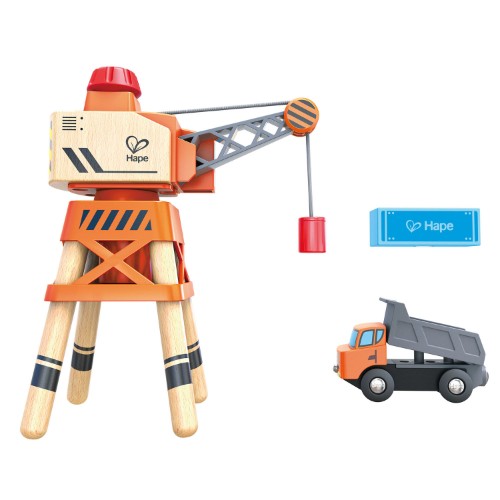 Hape - Large Boom Crane Play Set