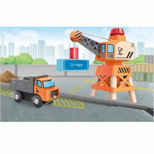 Hape - Large Boom Crane Play Set