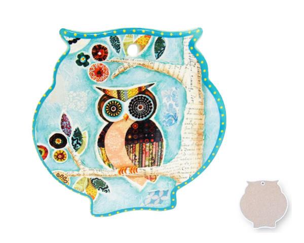Owl Trivet on Branch