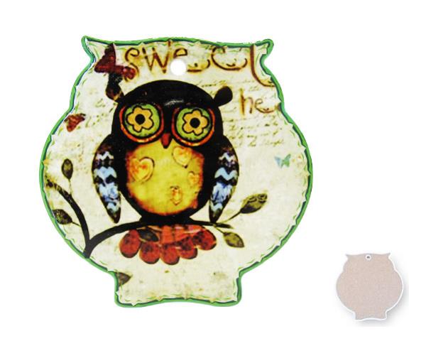 Owl Trivet Green