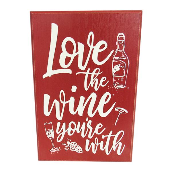 Charming MDF wall art sign featuring 'Wine Life' design, perfect for wine lovers and elegant home decor.