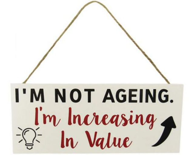 Premium 24 x 10 cm senior hanger sign for enhancing productivity and organization in various environments.