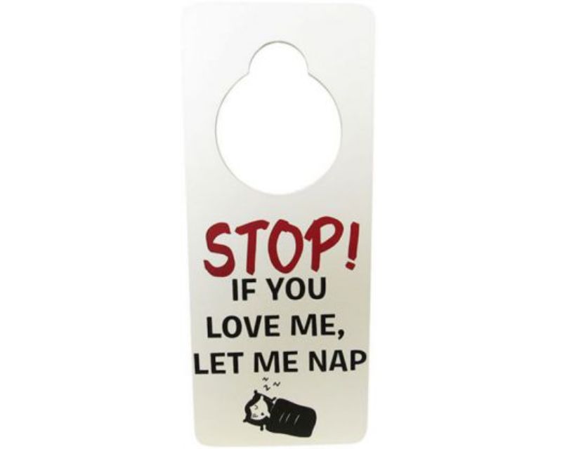 Door Sign Nap Time